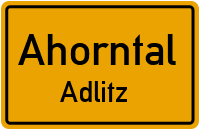 Straßen in Ahorntal Adlitz