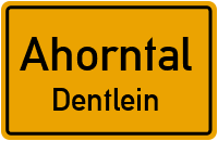 Straßen in Ahorntal Dentlein