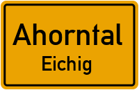 Straßen in Ahorntal Eichig