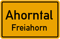 Straßen in Ahorntal Freiahorn