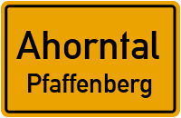 Straßen in Ahorntal Pfaffenberg