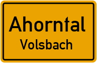 Straßen in Ahorntal Volsbach