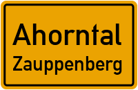 Straßen in Ahorntal Zauppenberg