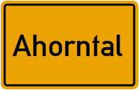 Ahorntal in Bayern