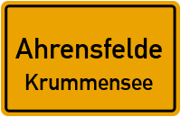 Dorfstraße in AhrensfeldeKrummensee