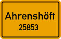 Straßen in 25853 Ahrenshöft