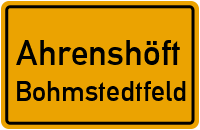Straßen in Ahrenshöft Bohmstedtfeld