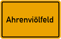 City Sign Ahrenviölfeld