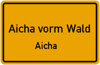 Am Kirchplatz in Aicha vorm WaldAicha