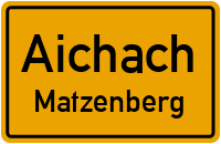 Straßenverzeichnis Aichach Matzenberg