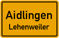 Straßenverzeichnis Aidlingen Lehenweiler