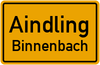 Saumweg in AindlingBinnenbach