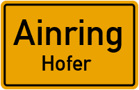 Straßen in Ainring Hofer
