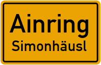 Straßen in Ainring Simonhäusl