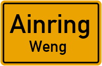 Straßen in Ainring Weng