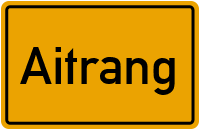 Ortsschild von Gemeinde Aitrang in Bayern