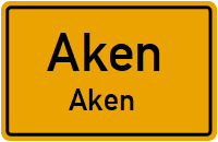 Straße Des Friedens in AkenAken