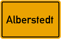 City Sign Alberstedt