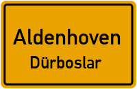 Burgstraße in AldenhovenDürboslar