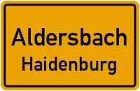 Am Haidenburger Berg in AldersbachHaidenburg