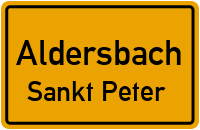 Kammerer-Weiher-Straße in AldersbachSankt Peter