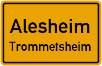 Römerweg in AlesheimTrommetsheim