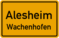 Straßenverzeichnis Alesheim Wachenhofen