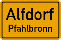 Schulstraße in AlfdorfPfahlbronn