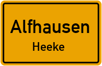 Bahnhofstraße in AlfhausenHeeke