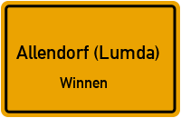 Straßenverzeichnis Allendorf (Lumda) Winnen