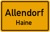 Erbsengasse in AllendorfHaine