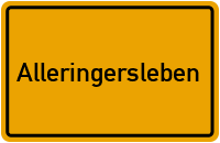 Ortsschild von Gemeinde Alleringersleben in Sachsen-Anhalt