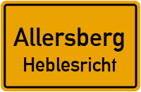 Straßenverzeichnis Allersberg Heblesricht