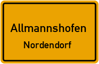 Raiffeisenstraße in AllmannshofenNordendorf