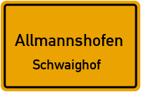 Siedlungsstraße in AllmannshofenSchwaighof