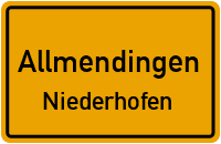 Kapellenweg in AllmendingenNiederhofen