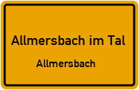 Bergäckerstraße in 71573 Allmersbach im Tal (Allmersbach)