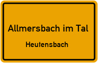Weissacher Straße in 71573 Allmersbach im Tal (Heutensbach)
