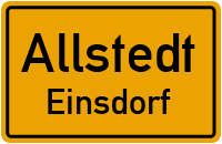 Einsdorfer Teichgasse in AllstedtEinsdorf