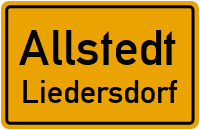 Straßenverzeichnis Allstedt Liedersdorf