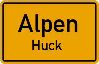 Hucker Straße in AlpenHuck