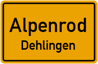 Stadtweg in AlpenrodDehlingen