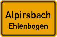Straßenverzeichnis Alpirsbach Ehlenbogen