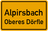 Sandeckwaldweg in AlpirsbachOberes Dörfle