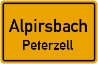 Straßenverzeichnis Alpirsbach Peterzell