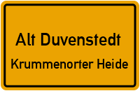 Sorgwohlder Weg in Alt DuvenstedtKrummenorter Heide