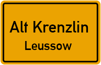 Straßen in Alt Krenzlin Leussow