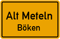 Dorfstraße Böken in Alt MetelnBöken