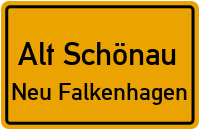 Straßen in Alt Schönau Neu Falkenhagen