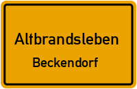 Straßen in Altbrandsleben Beckendorf